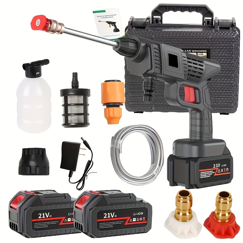 Power Tools Green Color - Nettoyeur haute pression, batterie rechargeable, alimenté