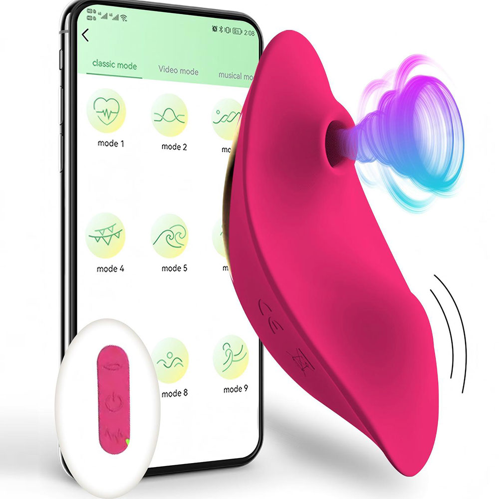 Power Tools App - Vibrateur à succion avec télécommande APP,