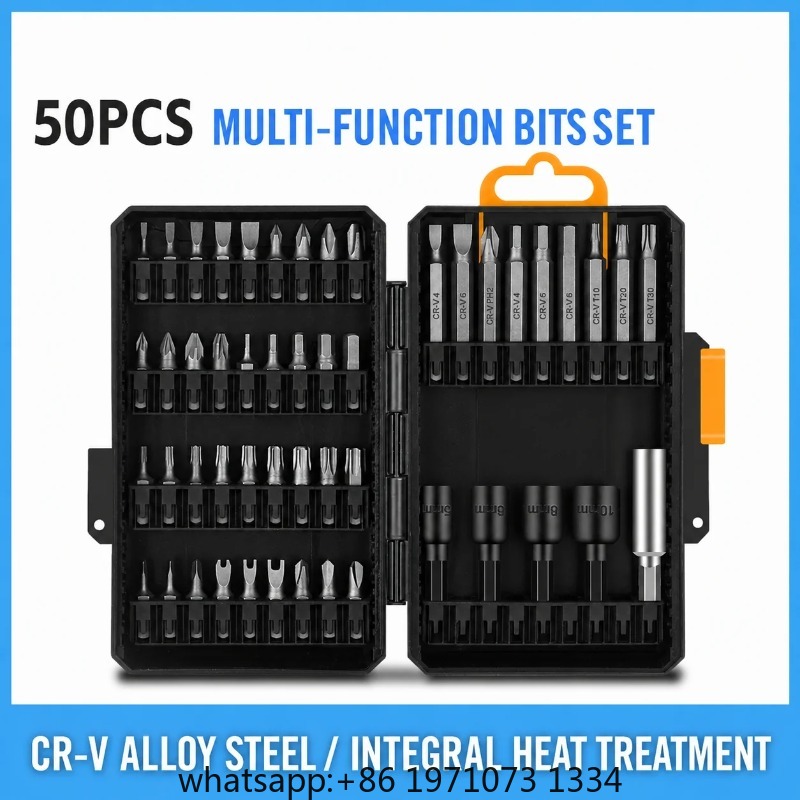 Power Tools Kit Set - Ensemble de 50 embouts pour visseuse