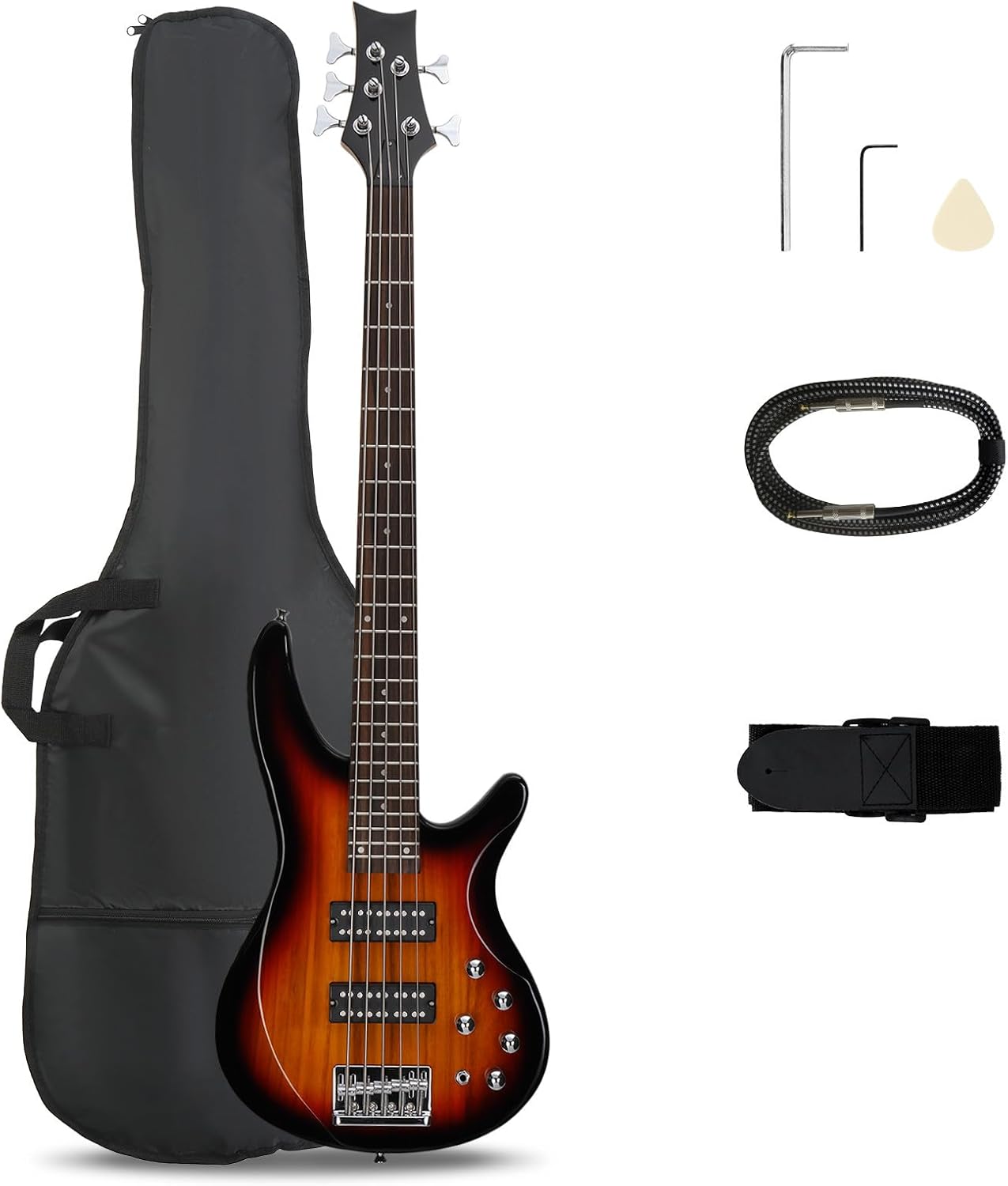 Power Tools Kit Set - Guitare basse électrique 5 cordes, taille