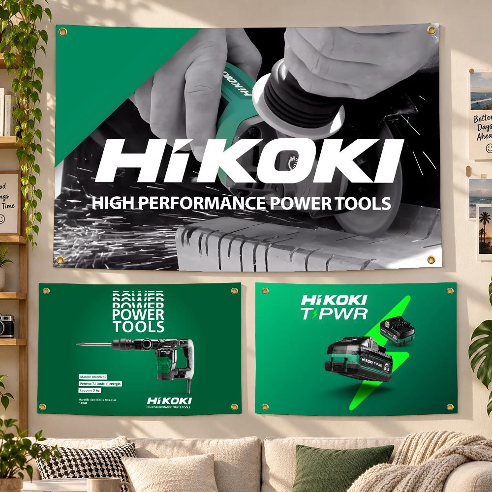 Power Tools Hikoki - Drapeaux personnalisés HiKOKI Power, bannière, drapeau