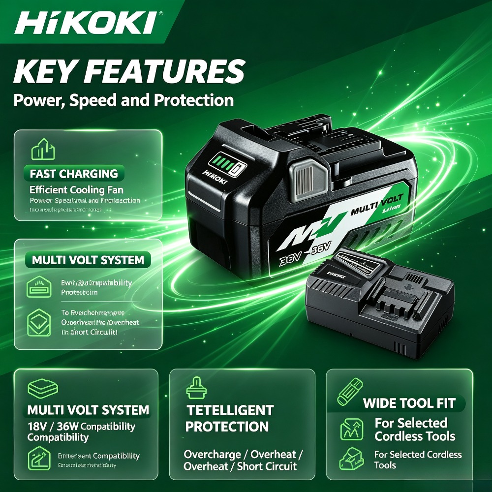 Batterie HiKOKI BSL36A18 100%  - Power Tools Hikoki avis et prix
