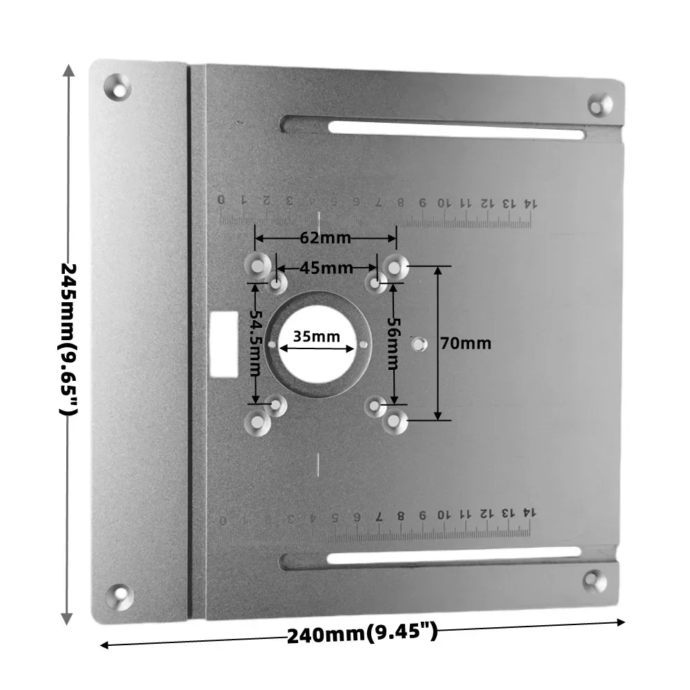 Plaque d'insertion en aluminiu - Scroll Saw Bench avis et prix
