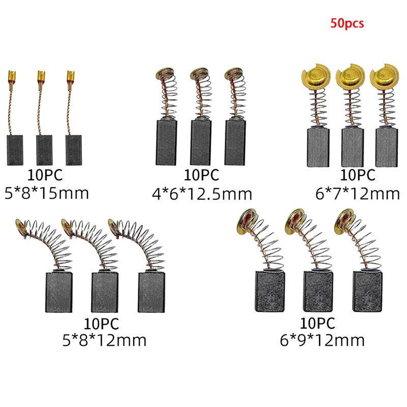 50 pièces de brosses en carbon - Power Tools Store avis et prix
